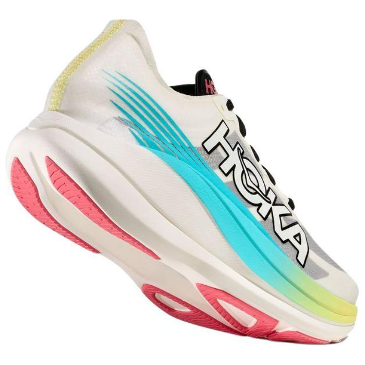 HOKA ONE ONE ROCKET X 2 Slip Resistant Abrasion Resistant Low top Casual Running Shoes Unisex White Gray Blue