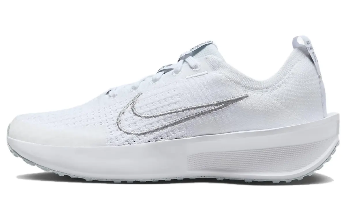 Nike Interact Run White Pure Platinum Metallic Silver Women's