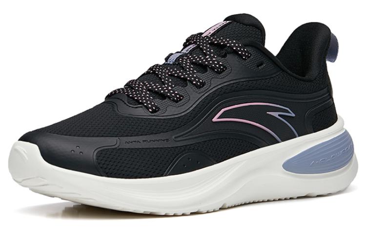 Anta Cushioning Slip Resistant Abrasion Resistant Low top Running Shoes Women’s Black