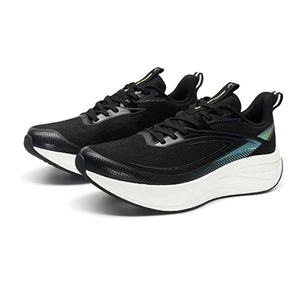 QIAODAN Cushioning Lightweight Low top Casual Racing Running Shoes Men’s Black