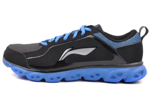 Li Ning Arc Running Shoes Men's Low Top Black/White/Blue