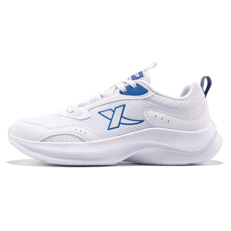 XTEP Cushioning Slip Resistant Breathable Low top Casual Running Shoes Men’s New White