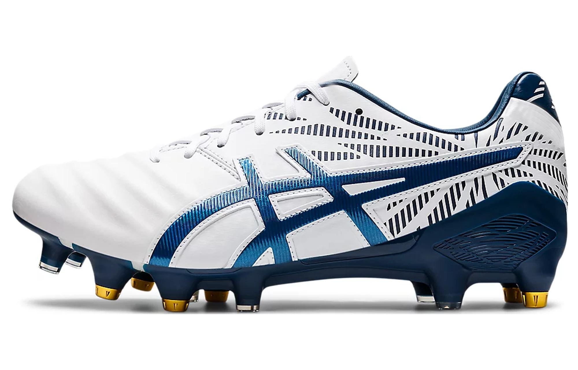 Asics Gel Lethal Tigreor FF Hybrid Abrasion Resistant Breathable Soccer Shoes White Blue