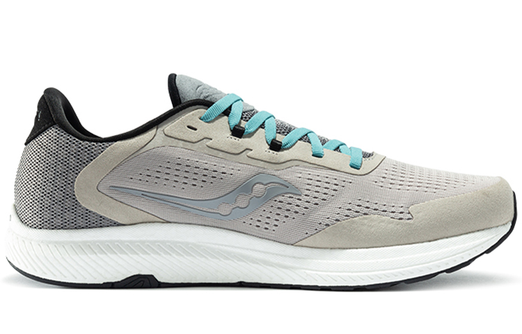 Saucony Freedom 4 Cushioning Slip Resistant Abrasion Resistant Breathable Low top Casual Running Shoes Men’s Gray Mist