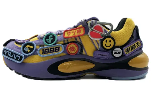 Li Ning Sports Cushioning Slip Resistant Abrasion Resistant Cushioning Slip Resistant Abrasion Resistant Low top