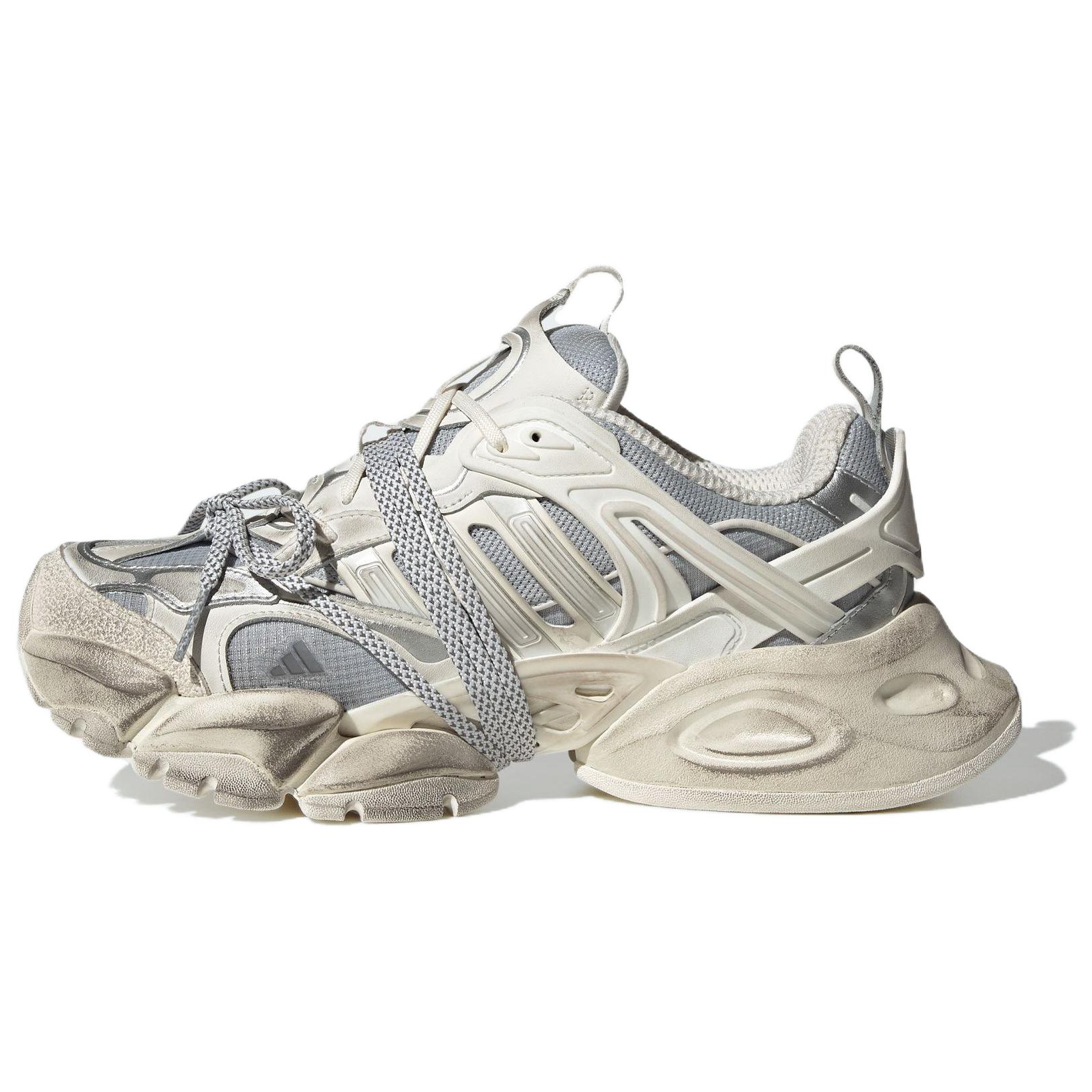 Кроссовки adidas XLG RUNNER DELUXE (бело-серебристые)