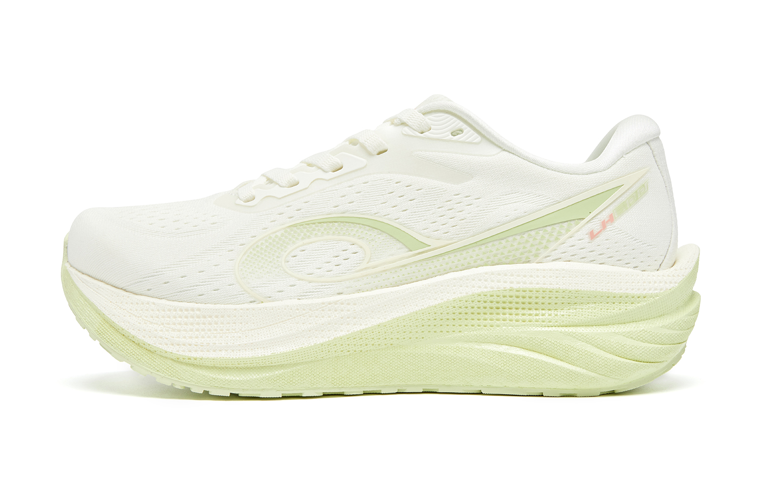 QIAODAN Steering 600 Running Shoes Women’s Low Top Ivory White/Apricot Pink
