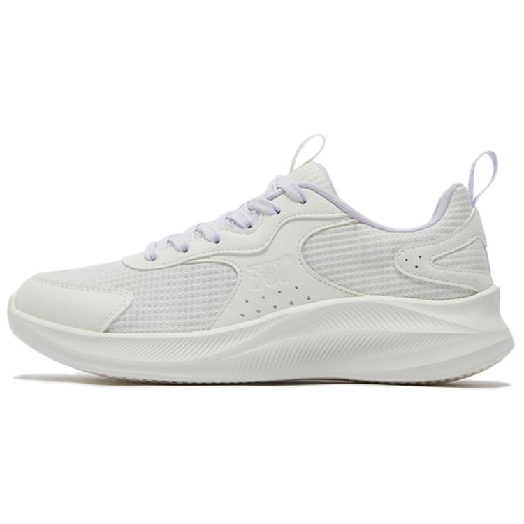 361° Abrasion Resistant Breathable Low top Casual Running Shoes Women’s White Purple