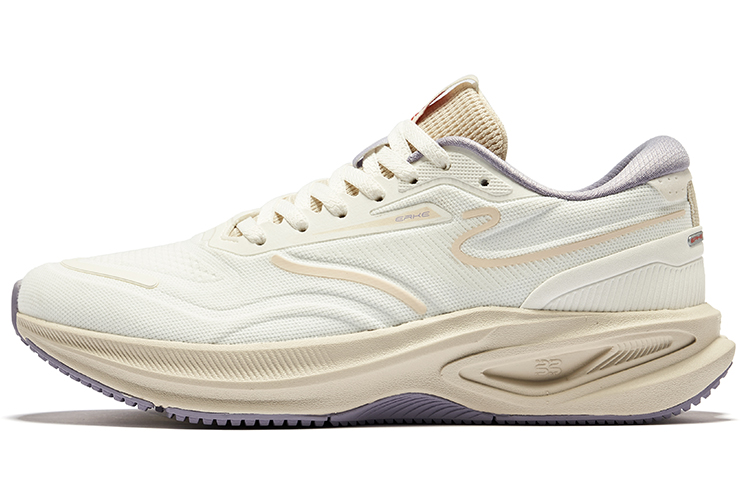 Erke Cushioning, Wear Resistant Low top Running Shoes Women’s Microcrystal White Warm Linen