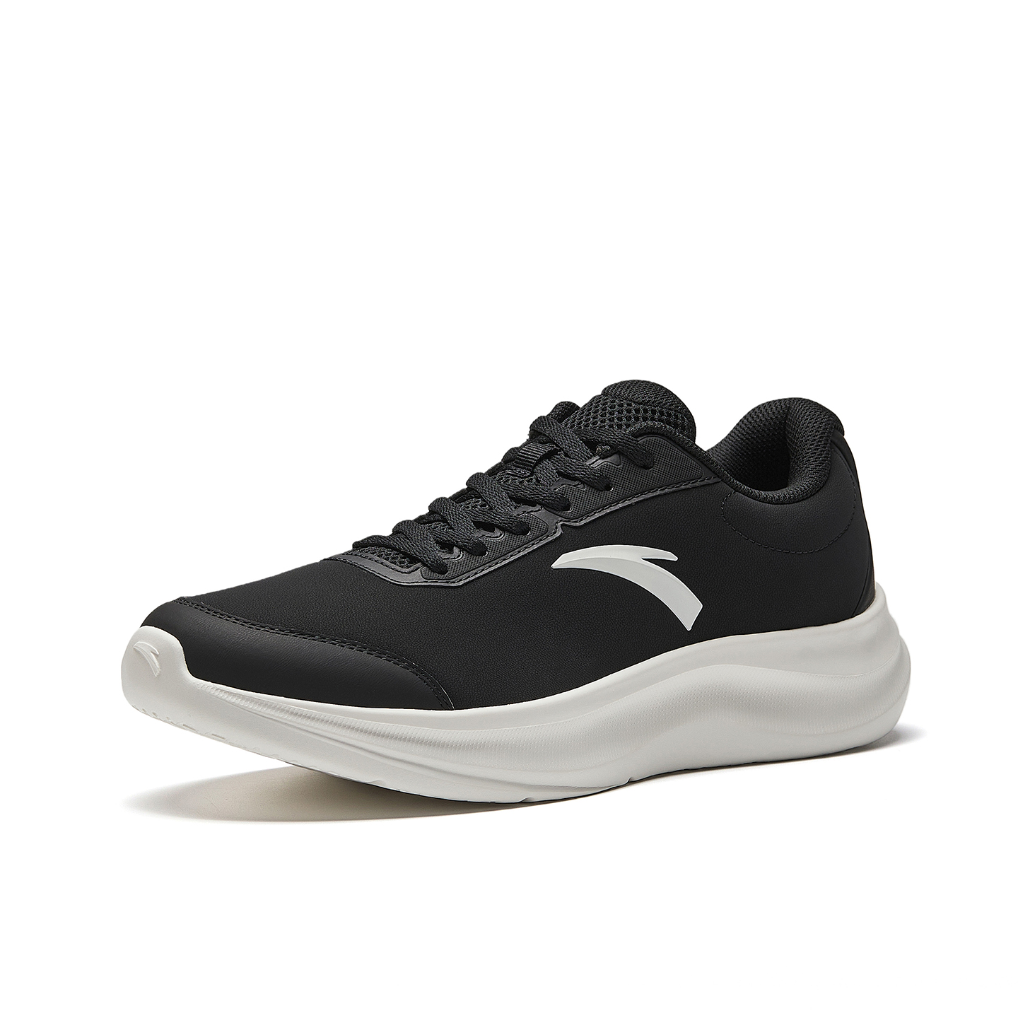 Anta Cushioning Abrasion Resistant Cushioning, Wear Resistant Low top Casual Running Shoes Men’s Black/Ivory White