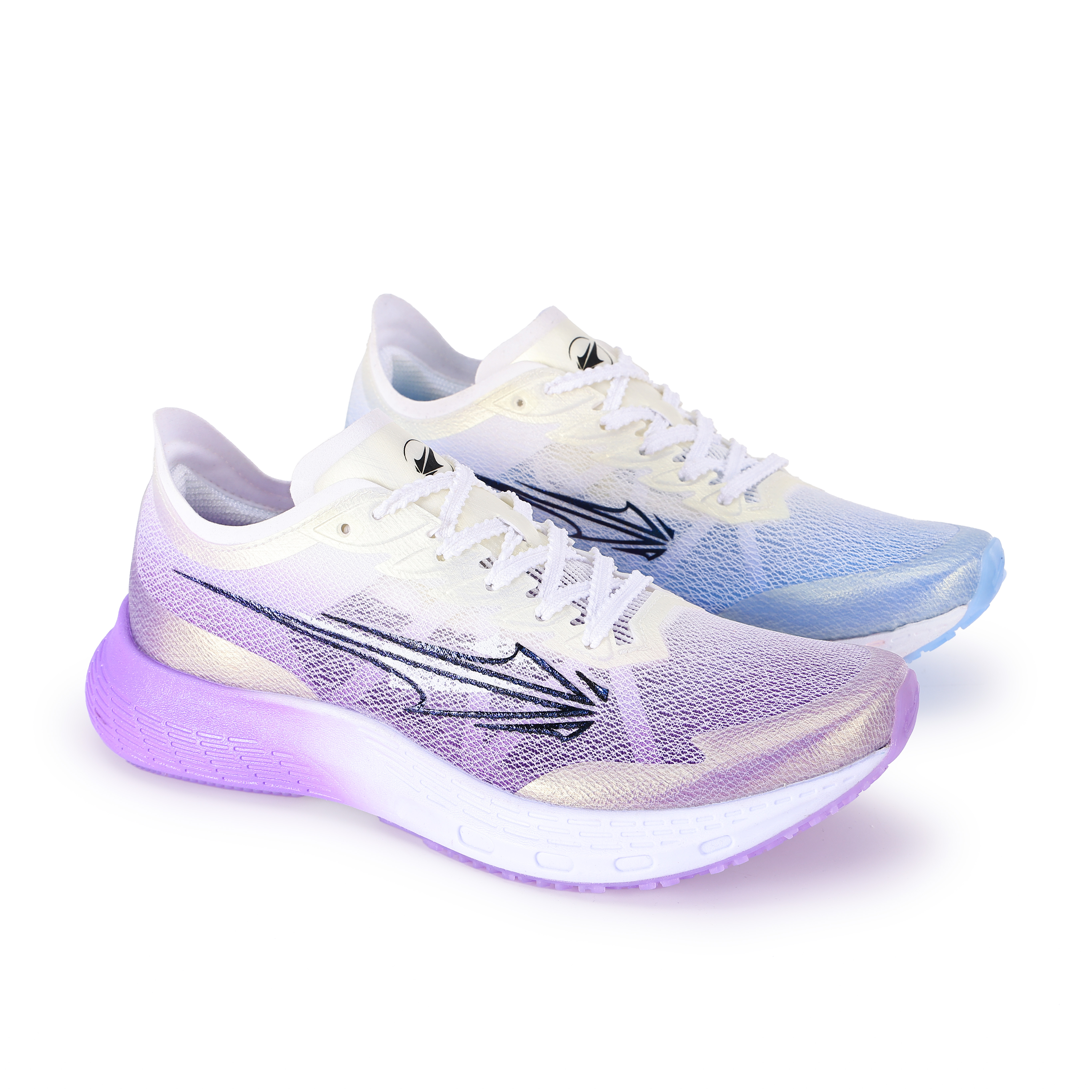 XINGHUOLI Cushioning Slip Resistant Lightweight Rebound Low top Full Length Carbon Plate Sprint Running Shoes Unisex