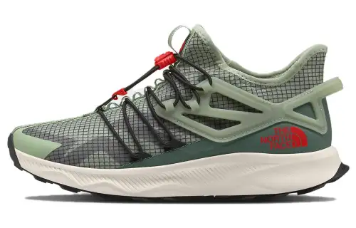 THE NORTH FACE Oxeye Tech Cushioning Slip Resistant Low top Running Shoes Men's Green