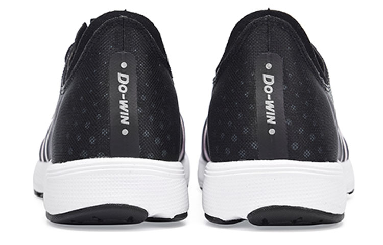 DO WIN Canvas Cushioning Slip Resistant Abrasion Resistant Low top Carbon Plate Running Shoes Unisex Black