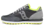 Saucony Jazz Original Slip Resistant, Abrasion Resistant, Lightweight Low top Running Shoes Gray Yellow