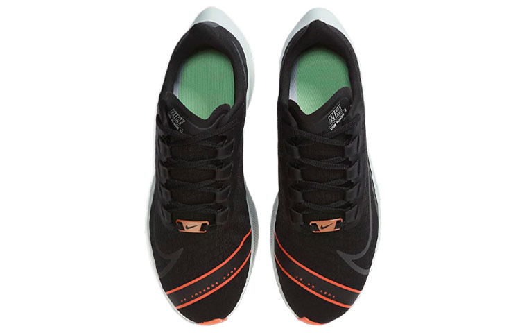 Мужские кроссовки Nike Pegasus 37 Fast City (черно-бело-оранжевый) — 黑白橘 — фото 4