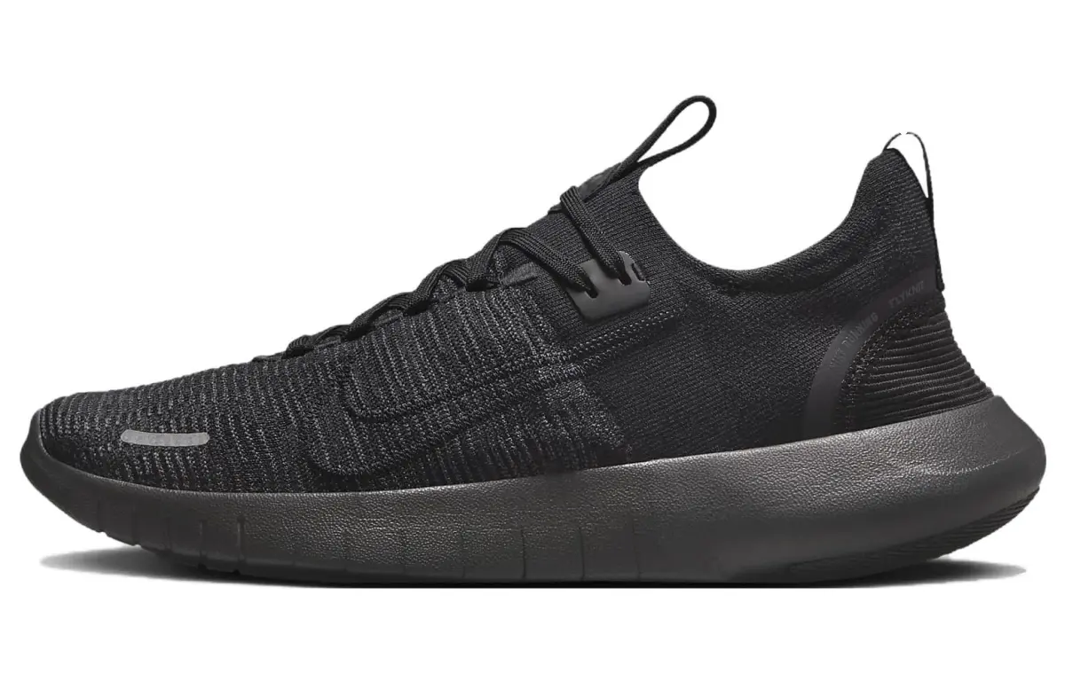 Nike Free RN Fabric Slip Resistant And Breathable Low top Casual Running Shoes Men's Black