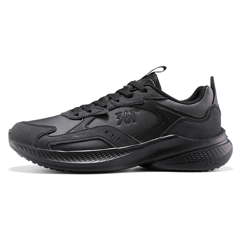 361° Wear resistant And Lightweight Low top Casual Running Shoes Men’s Obsidian Black