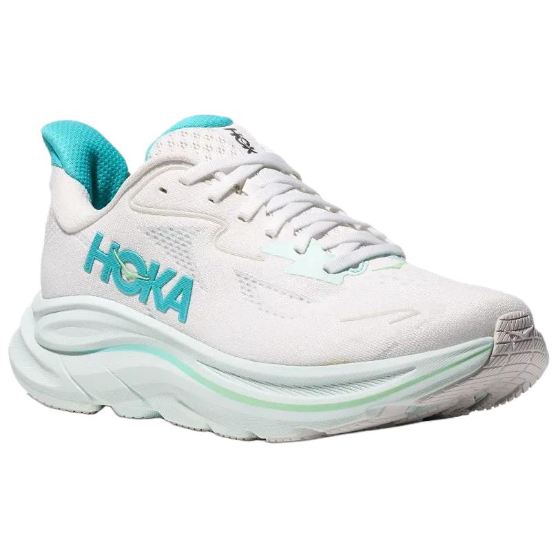 HOKA ONE ONE Clifton 10 White Cielo Blue Women’s