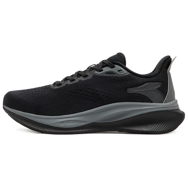 361° Slip Resistant And Abrasion Resistant Coverage Low top Sprint Running Shoes Unisex Black Gray