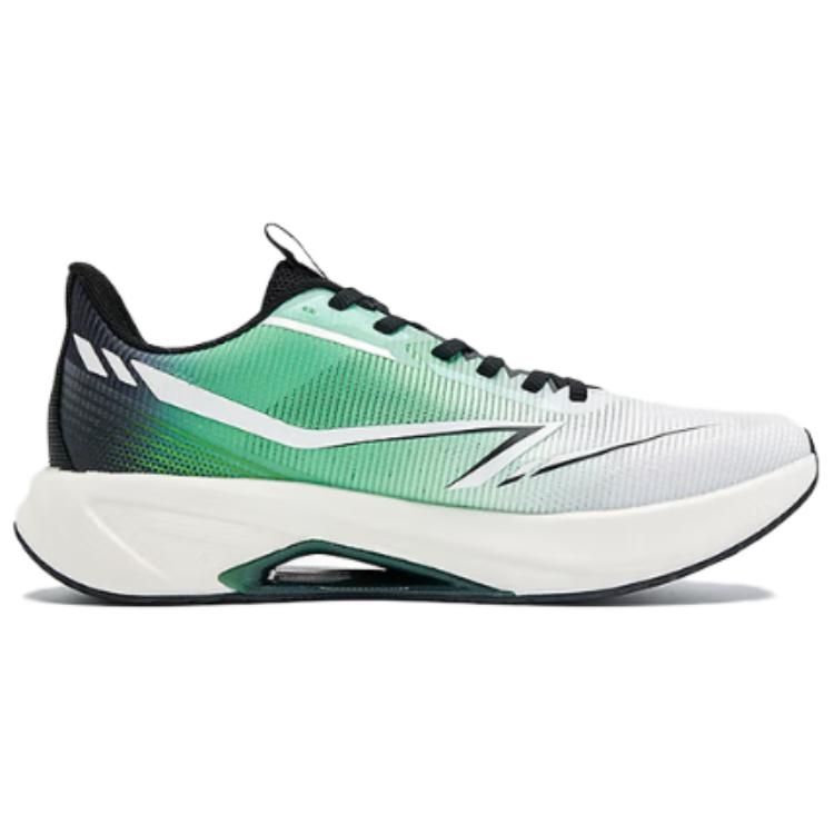 QIAODAN Cushioning Abrasion Resistant Lightweight Low top Casual Running Shoes Men’s White Green Black
