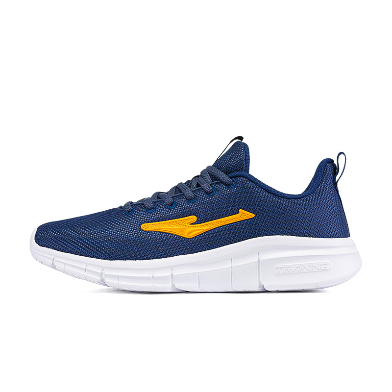 Erke Lightweight Rebound Low top Casual Running Shoes Men’s Blue Yellow