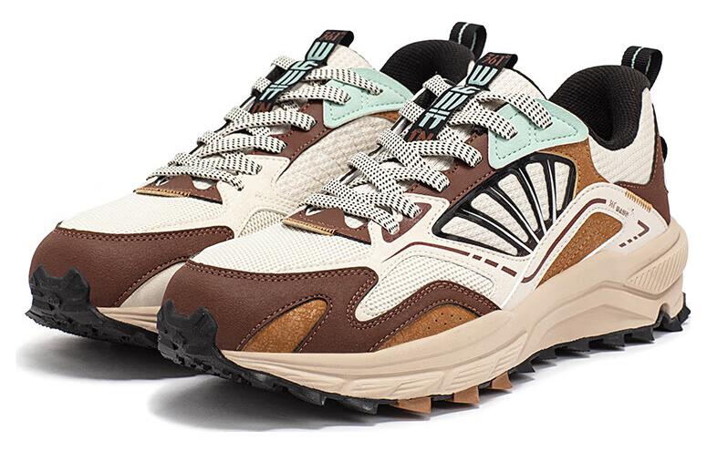 361° Mesh Abrasion Resistant Breathable Low top Running Shoes Men’s Beige Brown