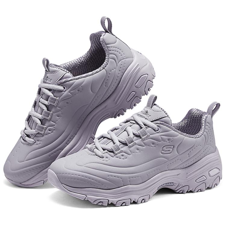 Skechers DLITES Low top Casual Running Shoes Women’s Purple Gray
