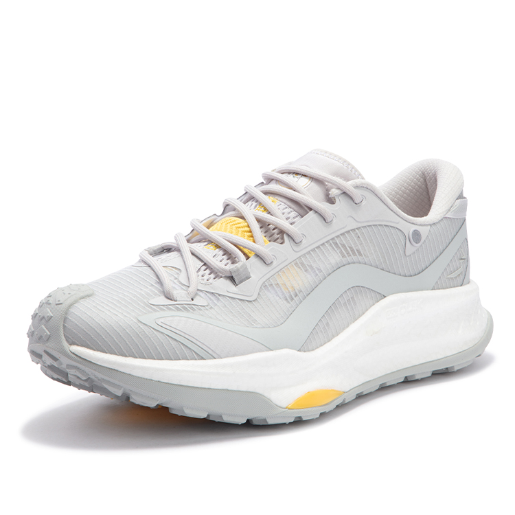 361° Wu Xia Collection Cushioning Slip Resistant Abrasion Resistant Low top Running Shoes Men’s Light Gray