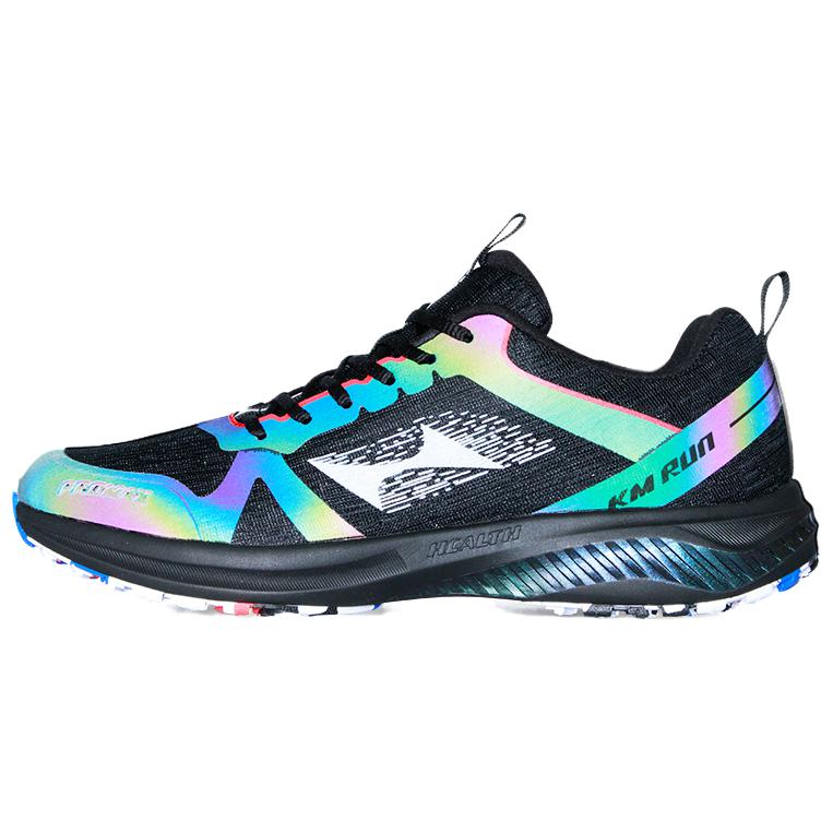 HEALTH Cushioning, Wear Resistant Low top Running Shoes Unisex Black White