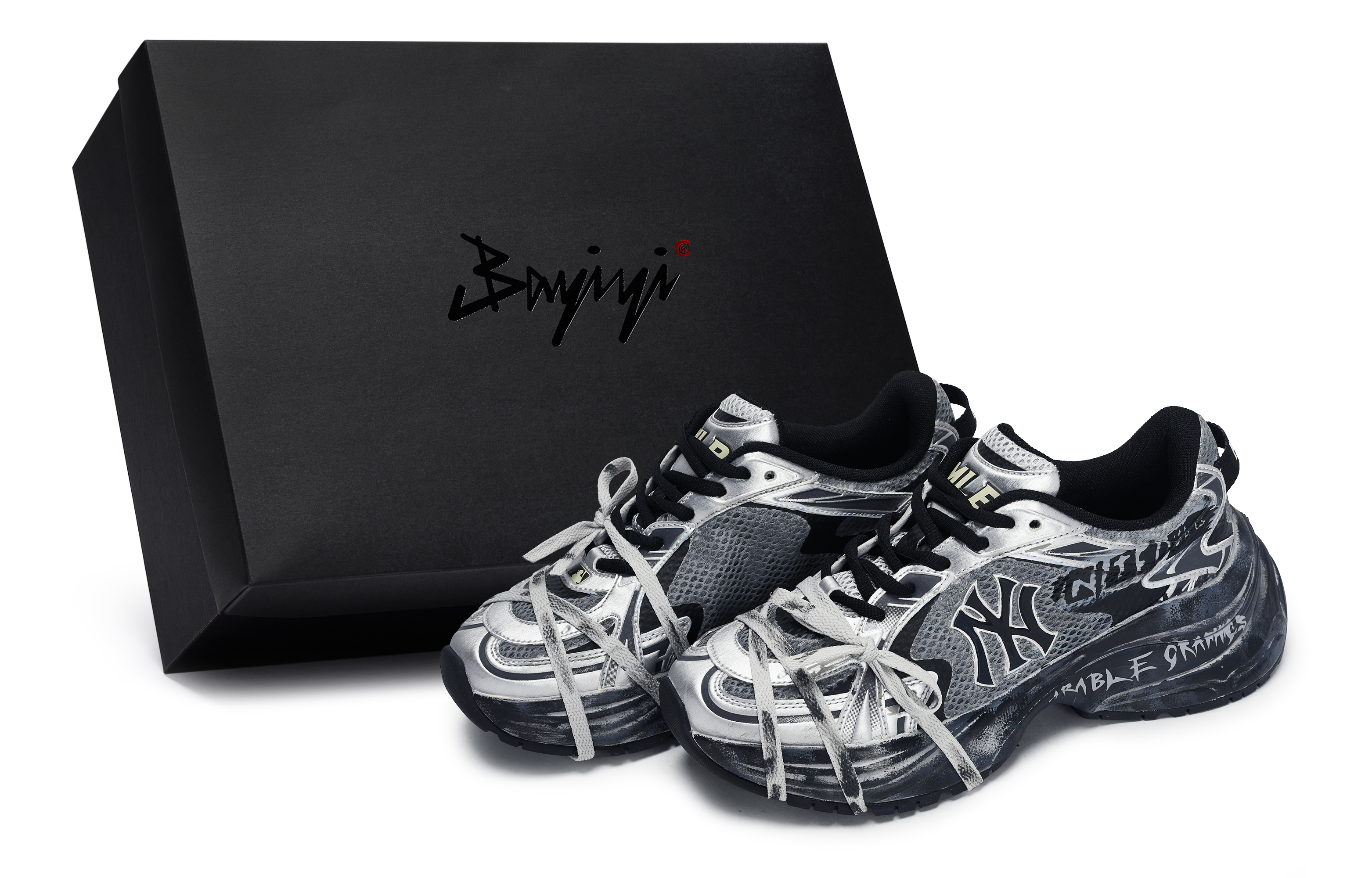 MLB New York Yankees Slip Resistant Abrasion Resistant Slip Resistant Abrasion Resistant Low top Running Shoes Unisex