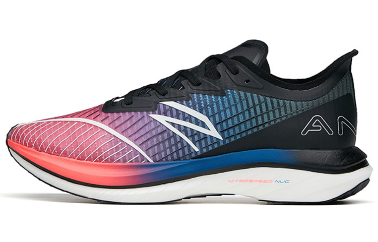 ANTA C202 GT Running Shoes Men’s Low Top Anta Black/Neon Pink/Soaring Blue