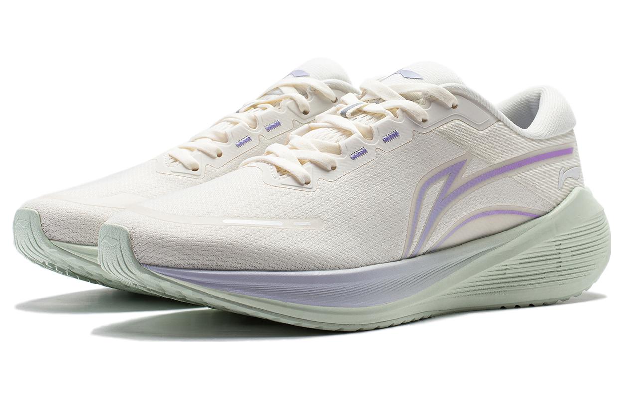 Li Ning MINE V2 Cushioning Slip Resistant Abrasion Resistant Low top Casual Running Shoes Women’s Ivory