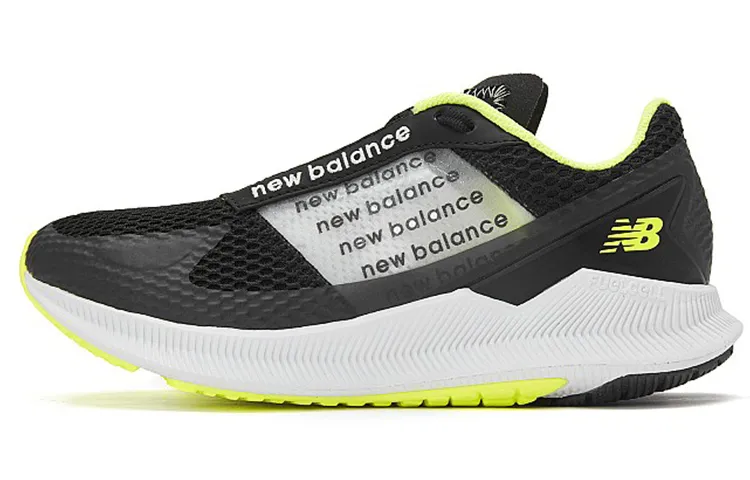 New Balance NB FuelCell Flite Comfortable Textile, Synthetic Leather Low top Training Running Shoes Women's Black White