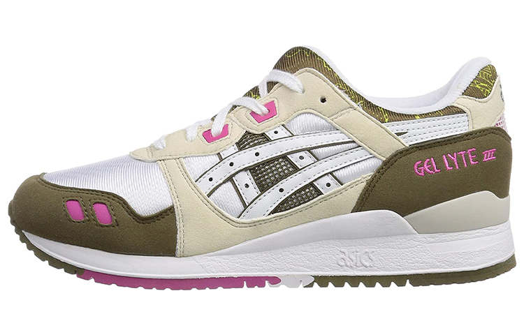 Asics Gel Lyte 3 Abrasion Resistant Low top Running Shoes Women's White Brown