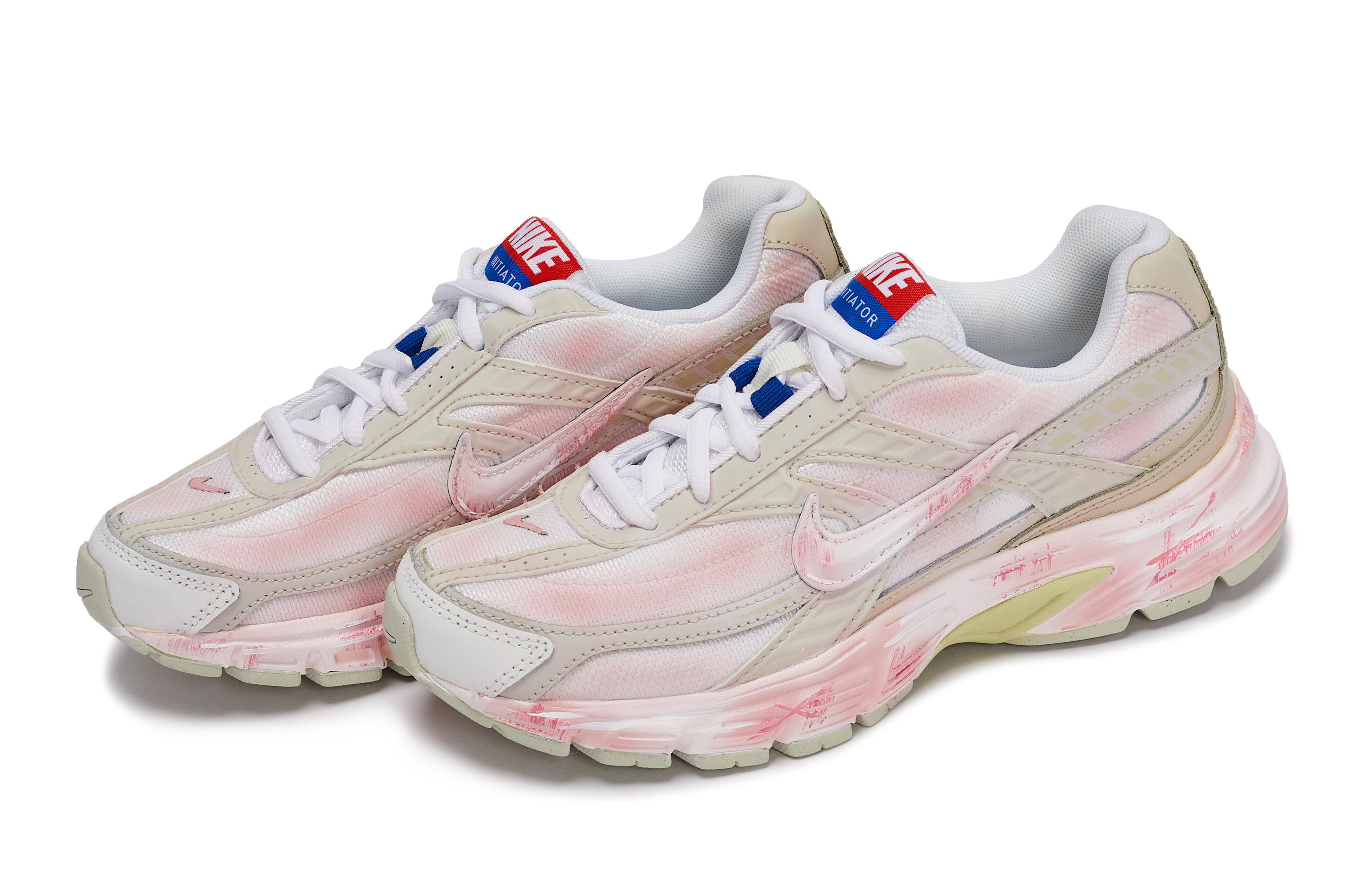 Nike Initiator Abrasion Resistant Low top Running Shoes Women’s White Pink Brown