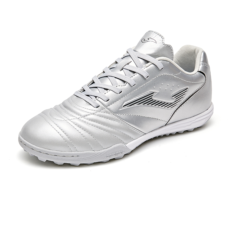 Joma Aguila Comfortable Round Toe TF Turf Artificial Turf Soccer Shoes Unisex Silver