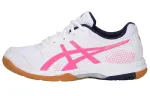 ASICS Gel Rocket 8 Fashion Abrasion Resistant Breathable Low top Running Shoes Women's White Pink