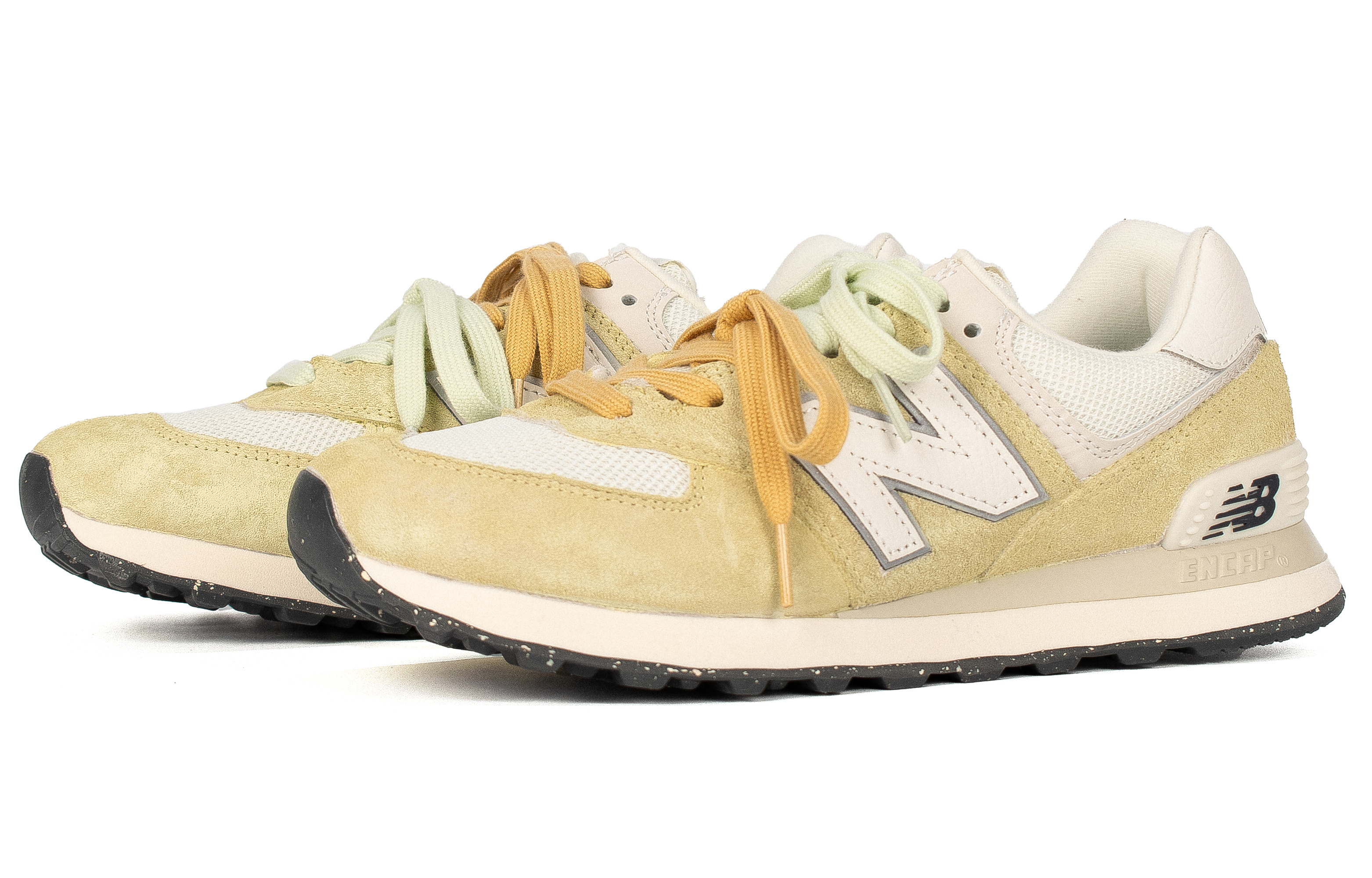 New Balance NB 574 Low top Running Shoes Unisex Lemon