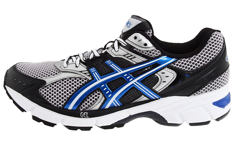 Asics Gel Equation Fabric Comfortable Abrasion Resistant Low top Running Shoes Men's Black Blue