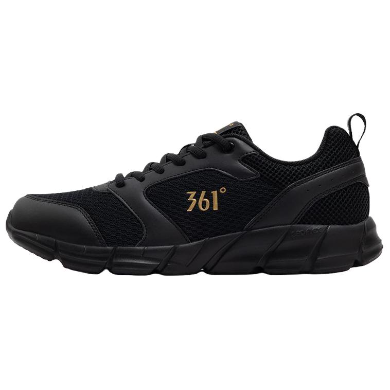 361° Low top Casual Training Long Distance Running Shoes Men’s Black Gold