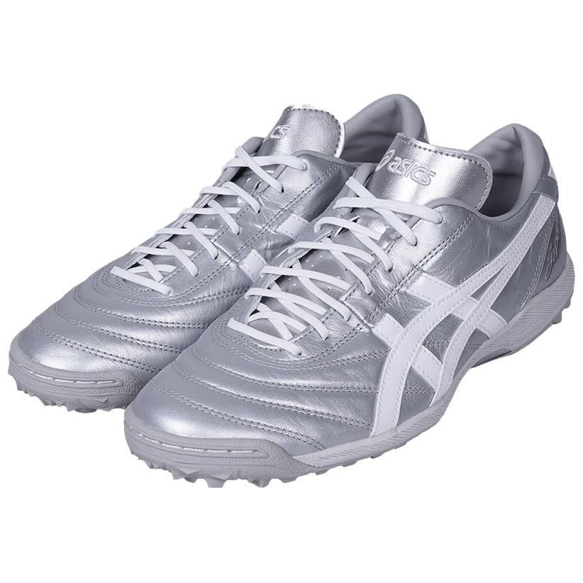 ASICS C3 TF Turf Artificial Turf Abrasion Resistant Soccer Shoes Unisex Silver
