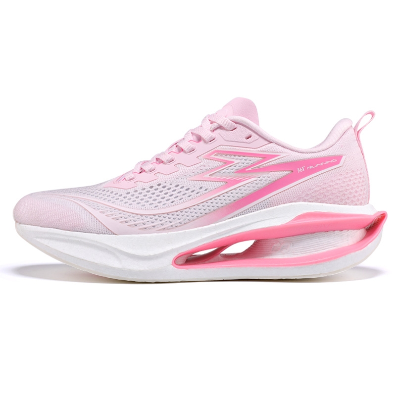 361° Carbon Levitating Collection Low top Carbon Plate Sprint Running Shoes Unisex Pink