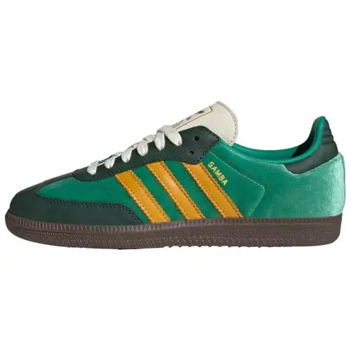 Samba Wmns Adidas Originals Og 'Green Preloved Yellow Velvet' Women's