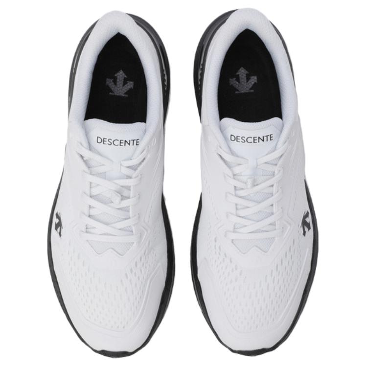 DESCENTE MOVESTEP Slip Resistant Abrasion Resistant Low top Running Shoes Unisex White