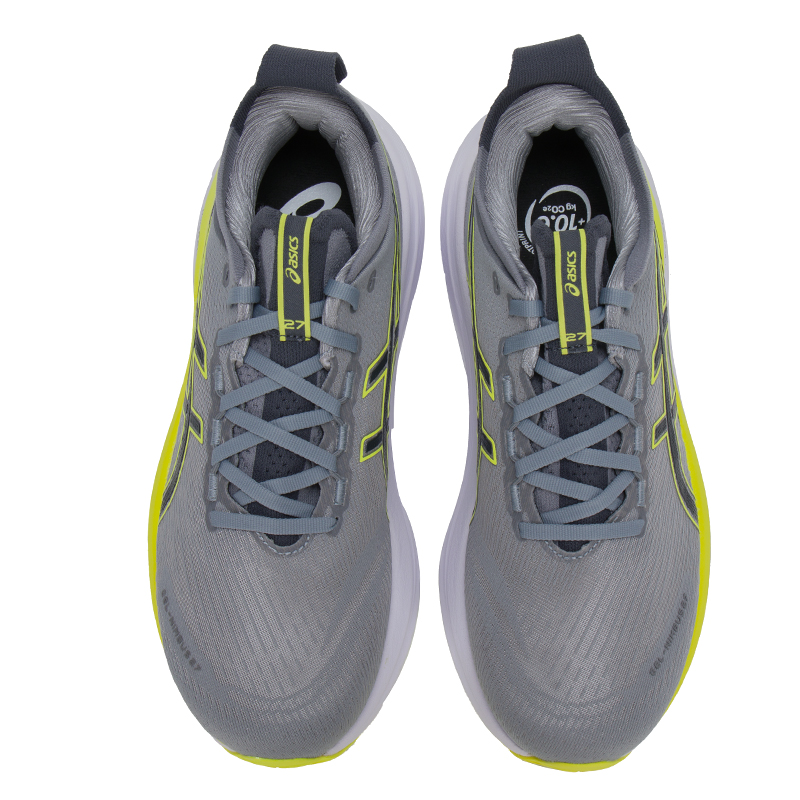 ASICS GEL NIMBUS 27 Breathable Long Distance Running Sprint Running Shoes Men’s Gray