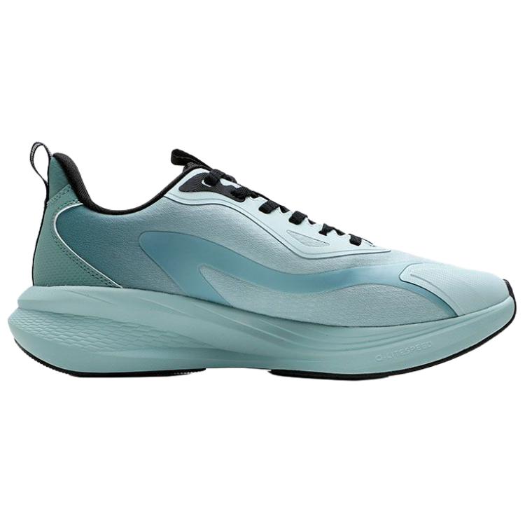 QIAODAN Slip Resistant Abrasion Resistant Low top Casual Running Shoes Men’s Blue Green