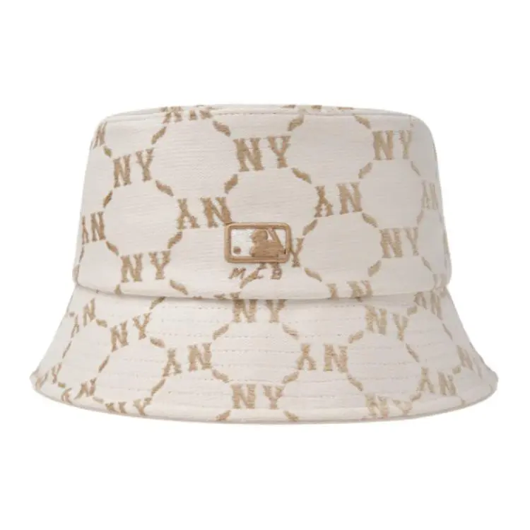 MLB Cotton, Polyester Bucket Hats Unisex Cream