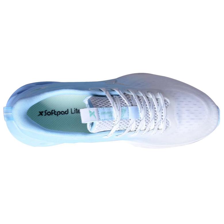 XTEP Cushioning Slip Resistant Lightweight Low top Running Shoes Men’s White Blue