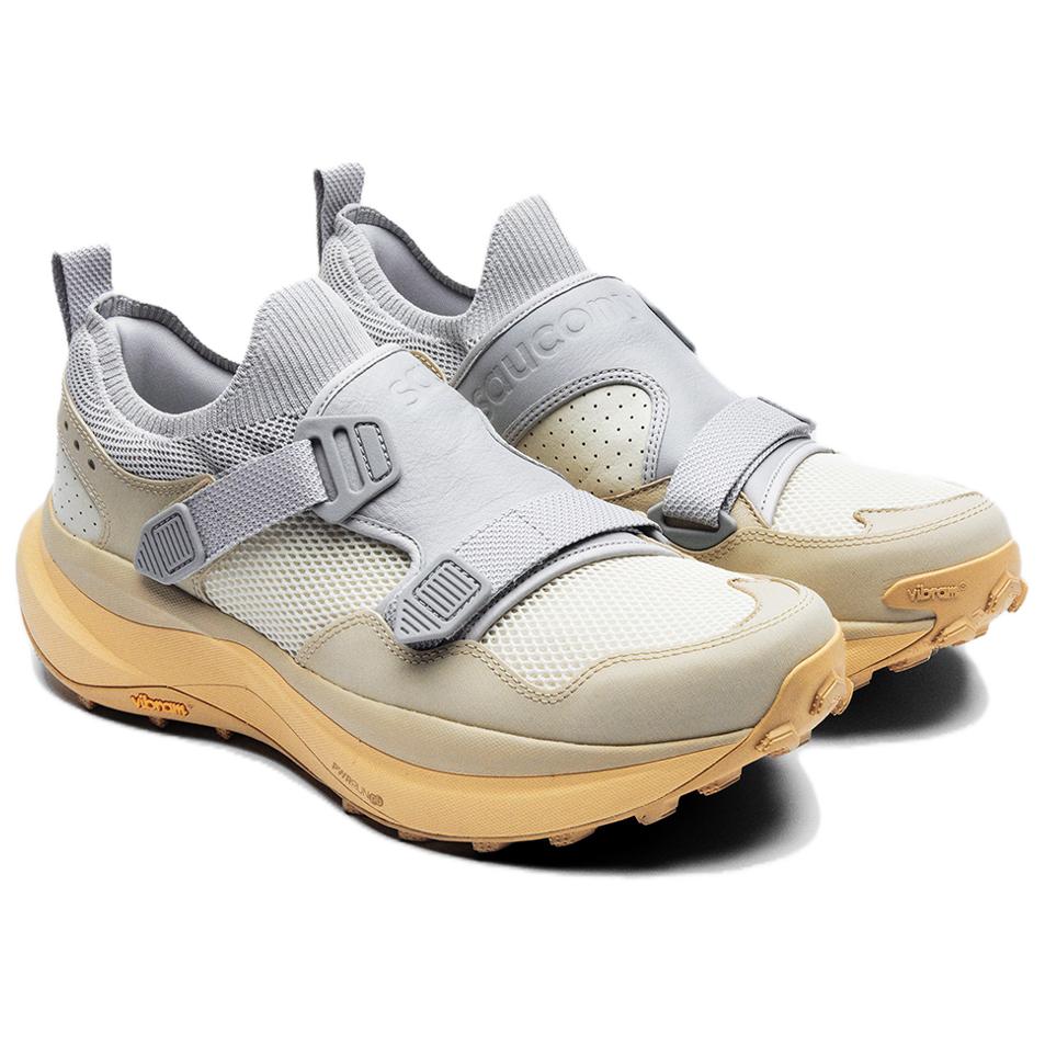 Saucony SlLO Comfortable Slip Resistant Abrasion Resistant Low top Running Shoes Unisex Beige Blue