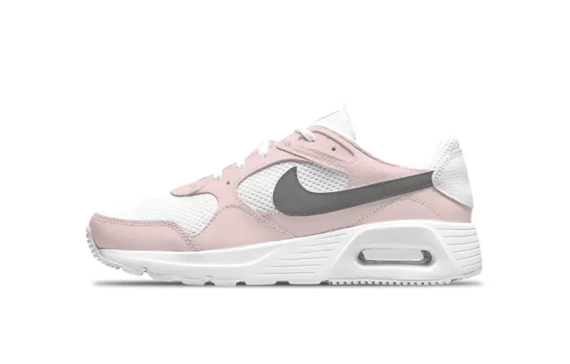 Nike Air Max SC Slip Resistant, Abrasion Resistant, Breathable Low top Running Shoes Women's White Pink